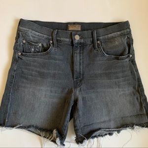 MOTHER Denim The Dropout Gray Cuff Short